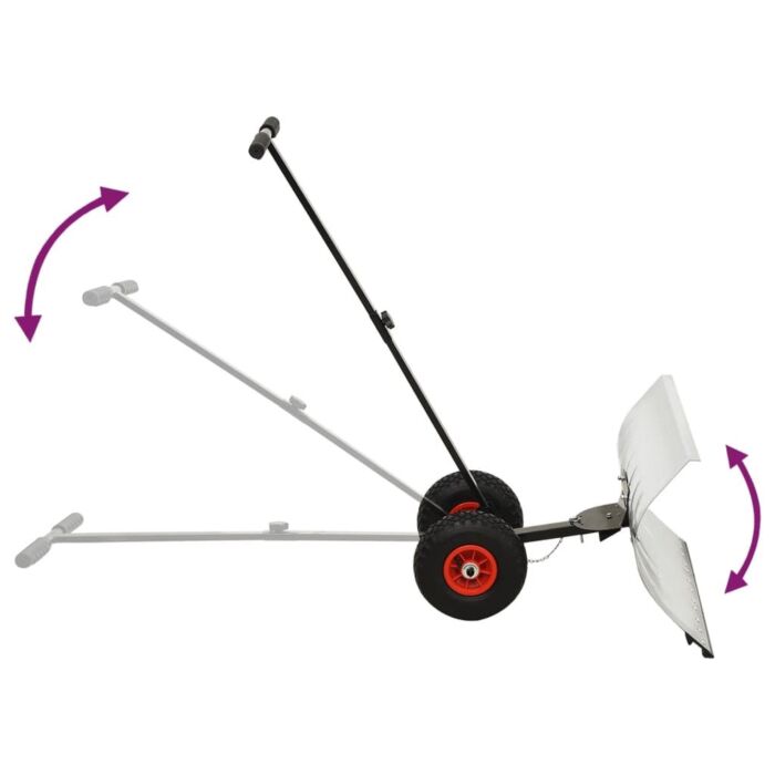 Manual Snow Shovel With Wheels