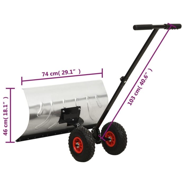 Manual Snow Shovel With Wheels