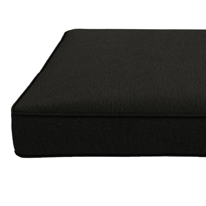 Outsunny 4-piece Seat Cushions Pillow Replacement, Patio Chair Cushions Set With Ties For, Black