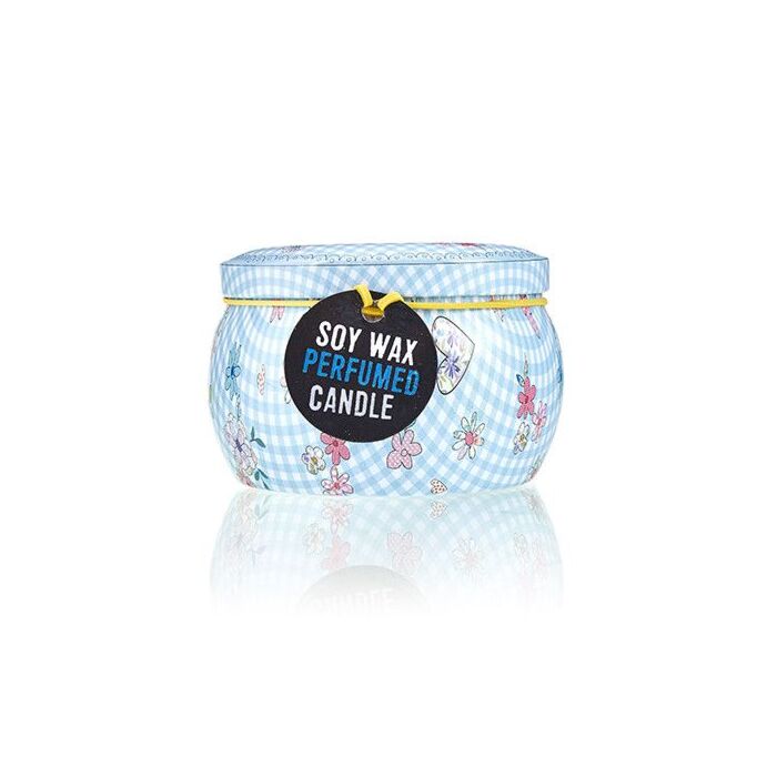 Art Tin Candle - Assorted Design - Friendly Messages - Parma Violet