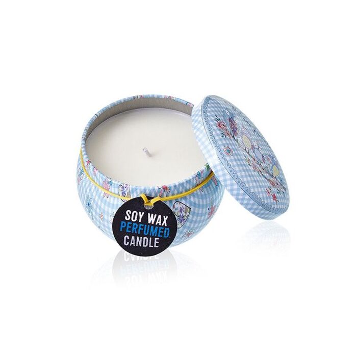 Art Tin Candle - Assorted Design - Friendly Messages - Parma Violet