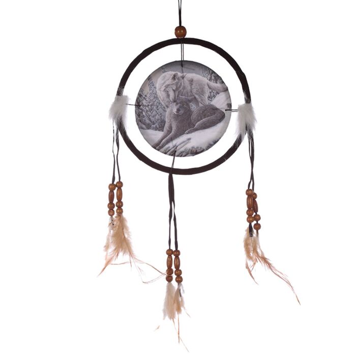 Dreamcatcher (small) - Lisa Parker Snow Kisses Wolf