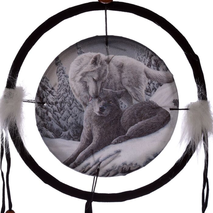 Dreamcatcher (small) - Lisa Parker Snow Kisses Wolf