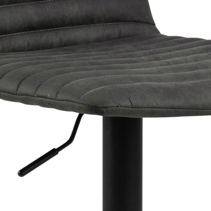 Kimmy Bar Stool In Grey Fabic Set Of 2