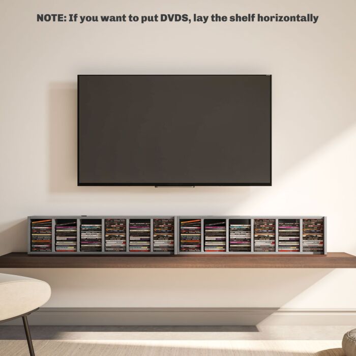 Homcom Set Of Two 102 Cd Storage Units - High Gloss Grey