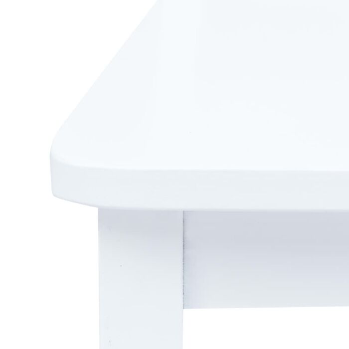 Vidaxl Dining Chairs 6 Pcs White Solid Rubber Wood