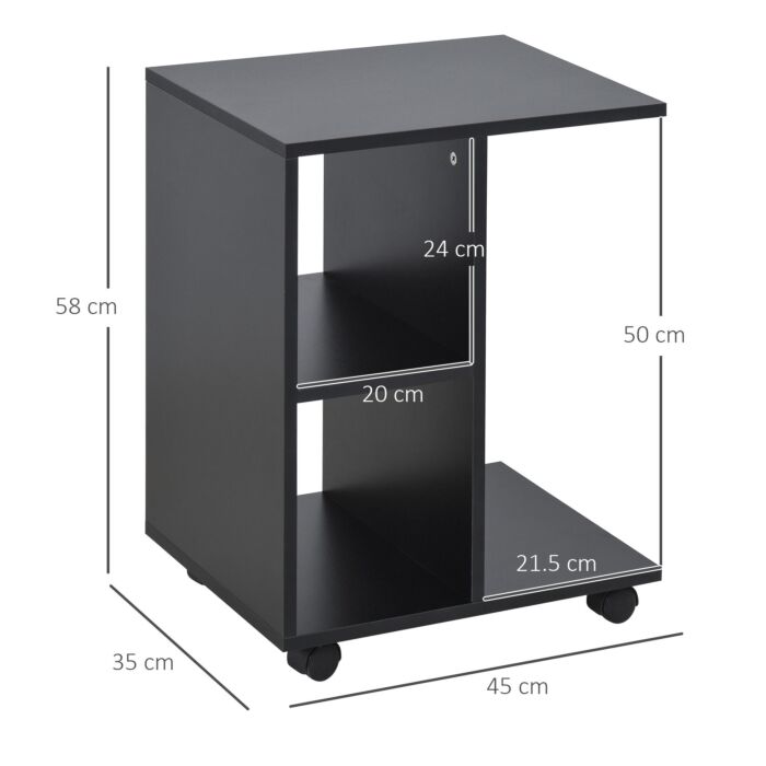 Office end deals table with storage