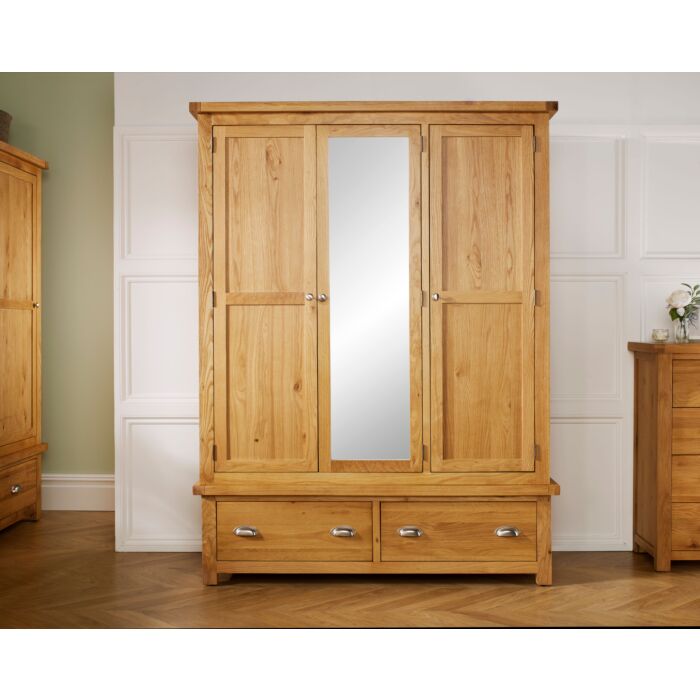 Woburn 3 Door 2 Drawer Wardrobe Oak