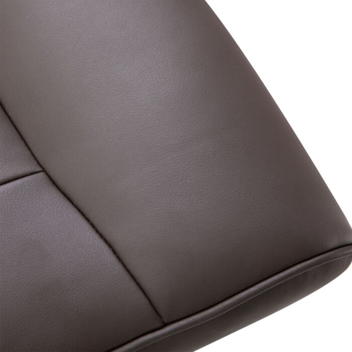 Homcom Executive Recliner Chair High Back And Footstool Armchair Lounge Seat Brown