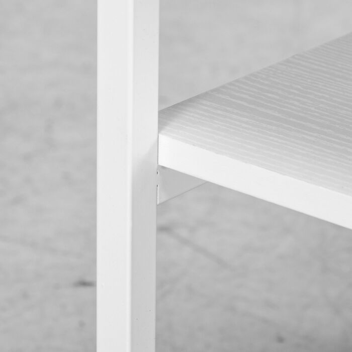 Homcom 3-tier Printer Stand With Storage Shelf, Mobile Printer Table On Wheels, 50 X 50 X 52.5cm Rolling Printer Cart For Home Office, White