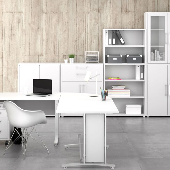 Prima Bookcase 4 Shelves In White