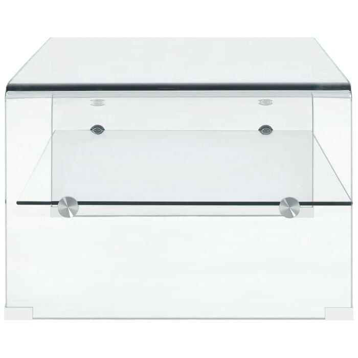 Vidaxl Coffee Table Clear 98x45x31 Cm Tempered Glass