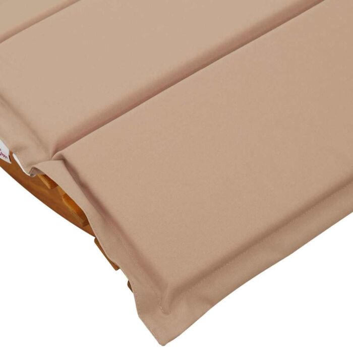 Vidaxl Sun Lounger Set Of 2 Taupe Solid Acacia Wood Standard Ergonomic