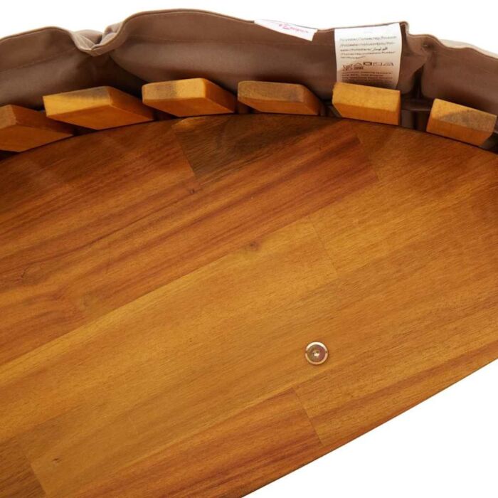 Vidaxl Sun Lounger Set Of 2 Taupe Solid Acacia Wood Standard Ergonomic