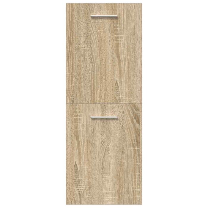 Vidaxl 5 Piece Bathroom Furniture Set Sonoma Oak Engineered Wood