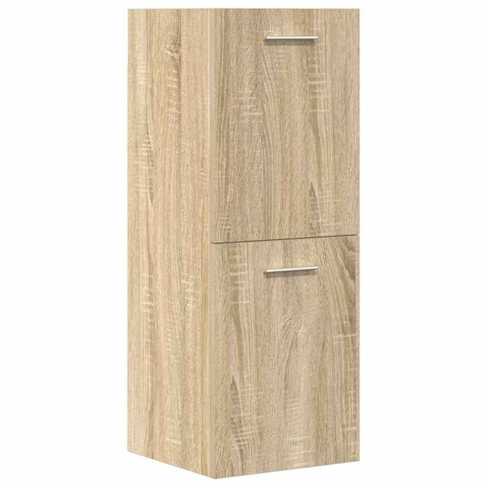 Vidaxl 5 Piece Bathroom Furniture Set Sonoma Oak Engineered Wood