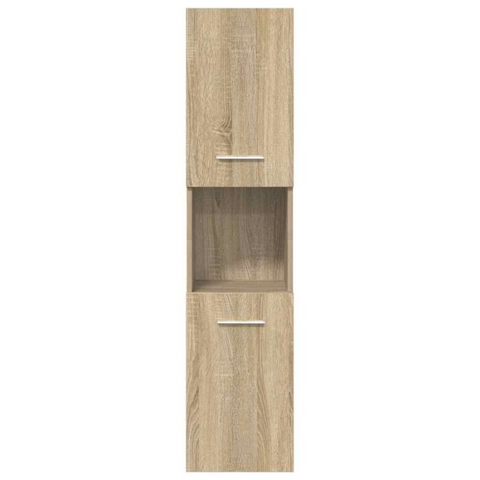 Vidaxl 5 Piece Bathroom Furniture Set Sonoma Oak Engineered Wood