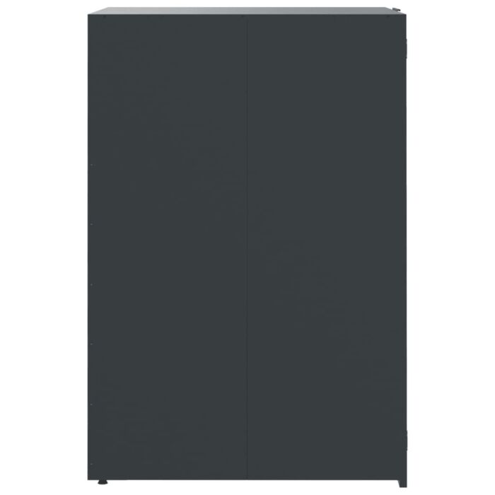 Vidaxl Wheelie Bin Storage For 2 Bins Anthracite 138x79x117 Cm Steel