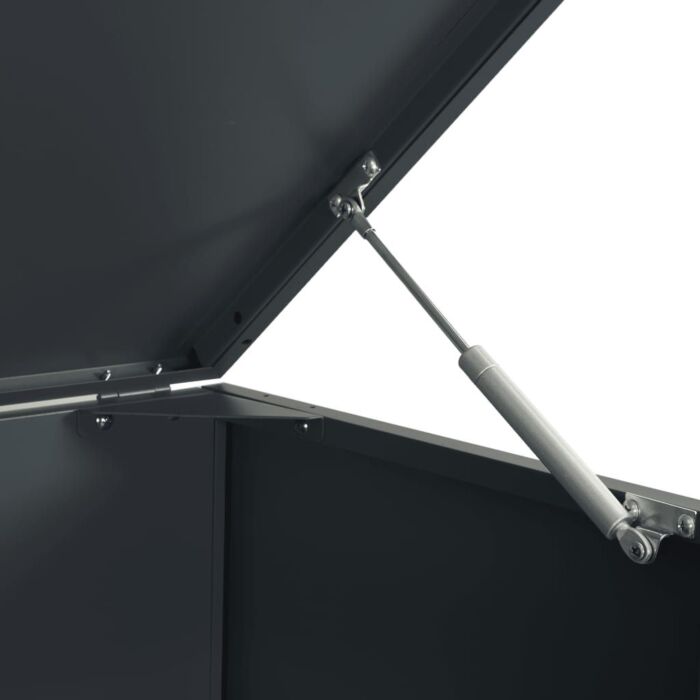 Vidaxl Wheelie Bin Storage For 2 Bins Anthracite 138x79x117 Cm Steel