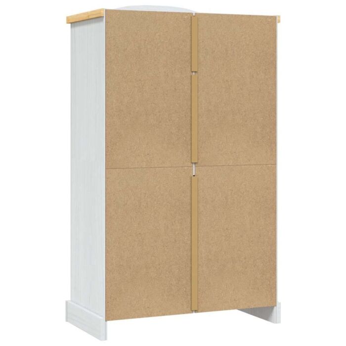 Vidaxl Wardrobe Mexican Pine Corona Range 2 Doors White
