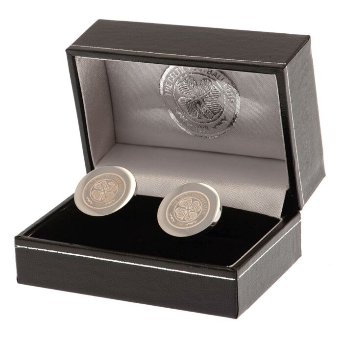 Celtic Fc Stainless Steel Round Cufflinks
