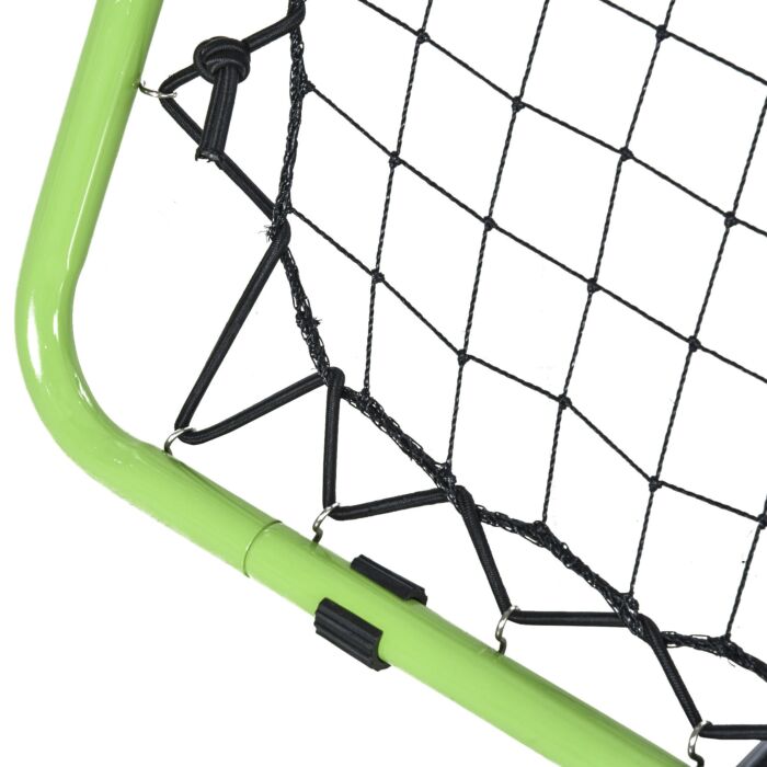 Homcom Football Training Net, Soccer Kickback Target Goal Both Side Rebounder Net, Adjustable Angle Goal Training Set For Kids And Children, Backyard