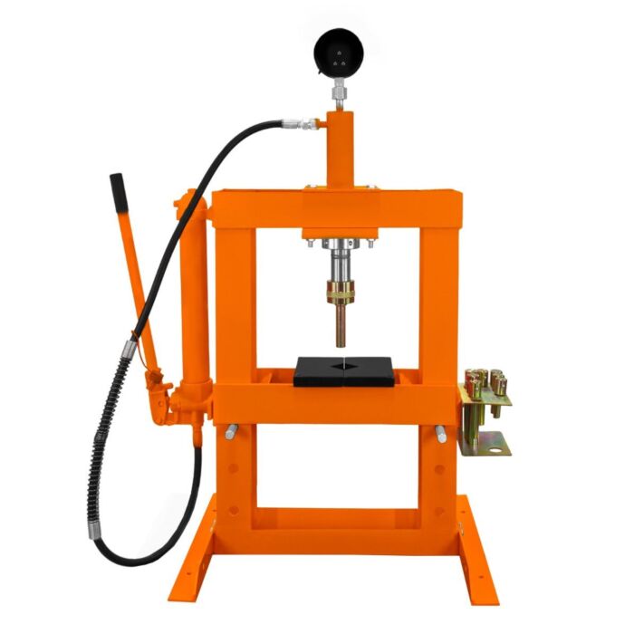 Hydraulic Shop Press With Gauge – 10 Tonne