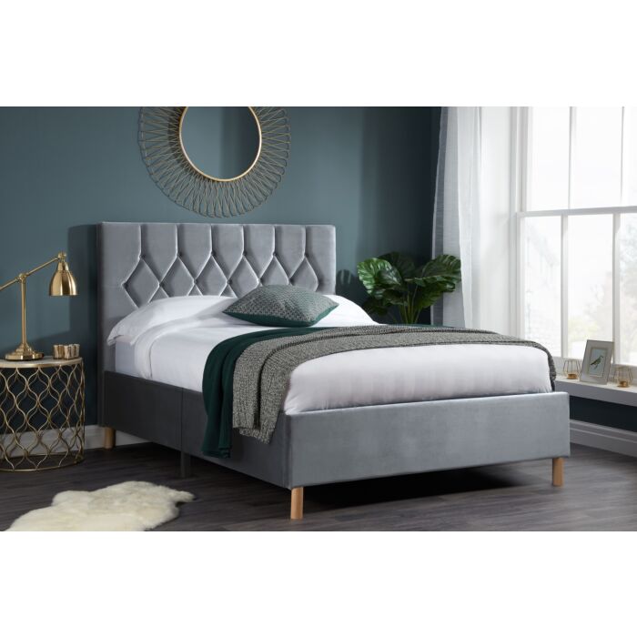 Loxley Double Bed Grey