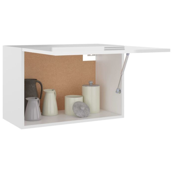 Vidaxl Hanging Cabinet High Gloss White 60x31x40 Cm Engineered Wood