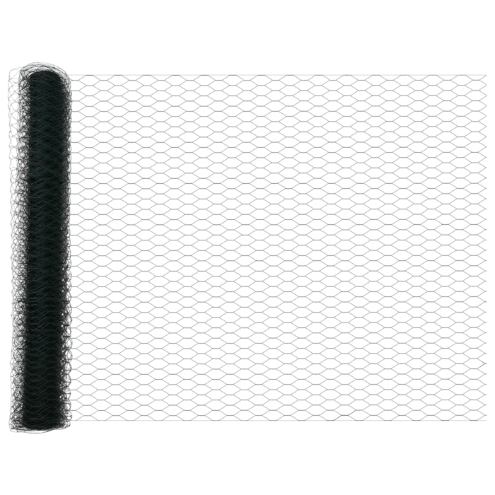 Vidaxl Hexagon Fence Green 1x50 M Steel, Vidaxl Fence Posts With Spike 13 Pcs Ø32 Mm 120 Cm Galvanised Steel