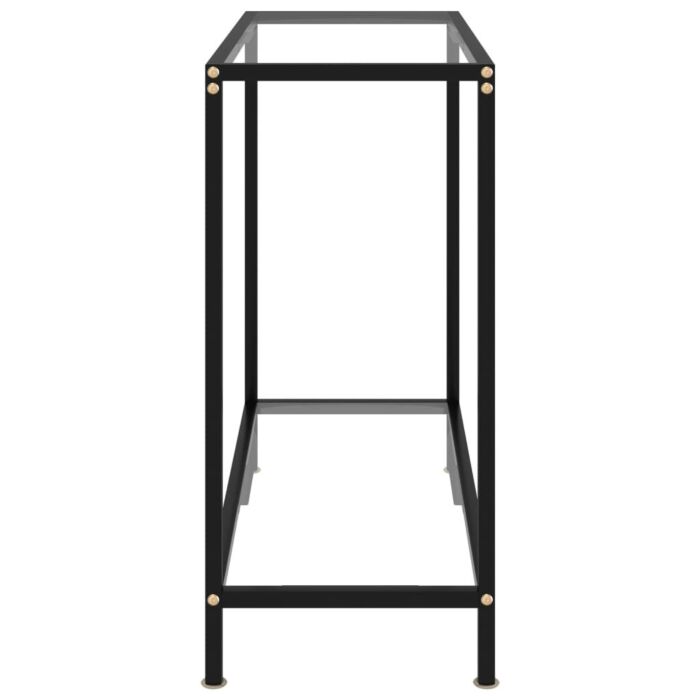 Vidaxl Console Table Transparent 80x35x75 Cm Tempered Glass