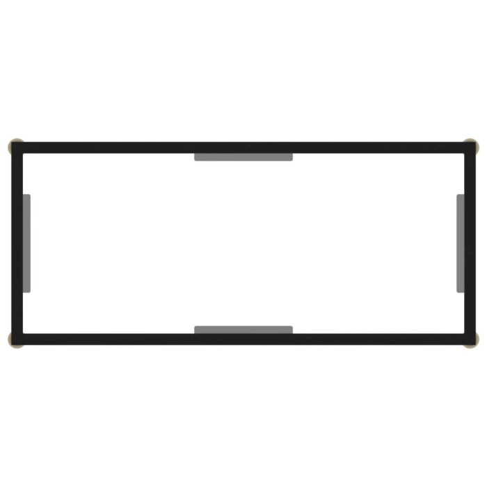 Vidaxl Console Table Transparent 80x35x75 Cm Tempered Glass