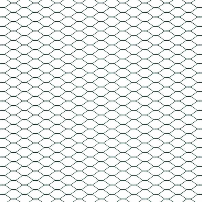 Vidaxl Hexagon Fence Green 0.8x50 M Steel, Vidaxl Fence Posts With Spike 13 Pcs Ø32 Mm 100 Cm Galvanised Steel