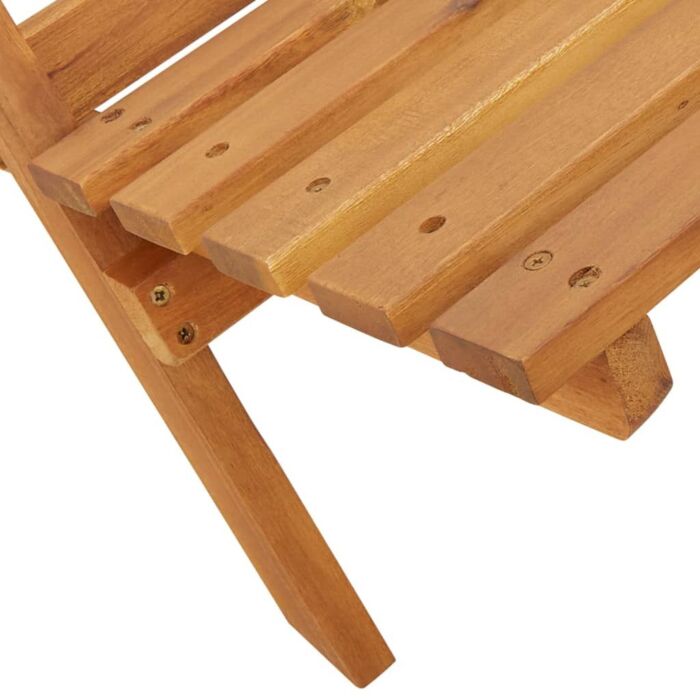 Vidaxl Folding Garden Chairs 6 Pcs Beige Fabric And Solid Wood