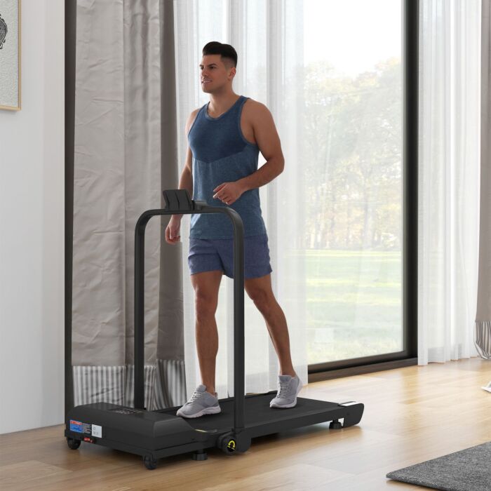 Homcom 2.5hp Walking Pad Treadmill, Folding Under Desk Treadmill Walking Machine, 1-10km/h, With Remote Control