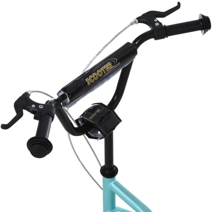 Homcom Kids Steel Height Adjustable Kick Scooter Blue/black