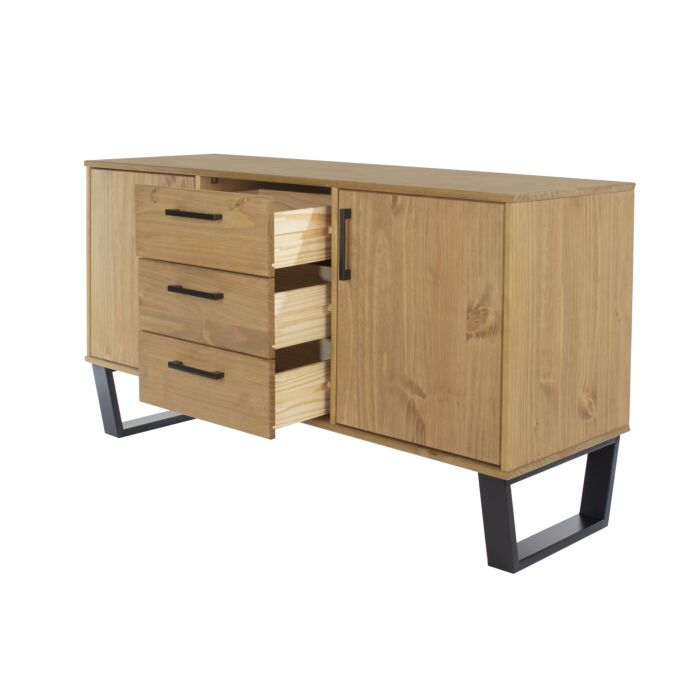 Texas Medium Sideboard With 2 Doors, 3 Drawers