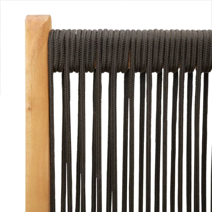 Vidaxl Reclining Garden Chairs 4 Pcs Black Solid Wood Acacia