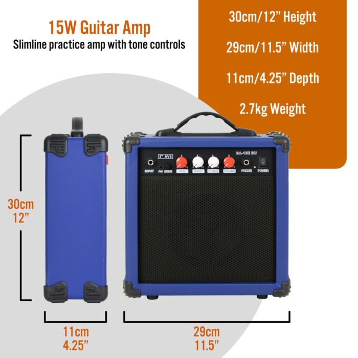 3rd Avenue 15 Watt Electric Guitar Amp