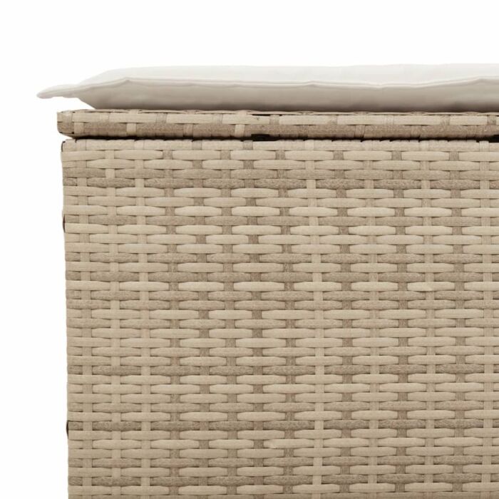 Vidaxl 5 Piece Garden Sofa Set With Cushions Beige Poly Rattan Acacia
