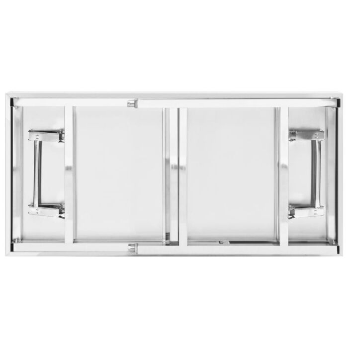 Vidaxl Kitchen Work Table With Overshelf 120x60x115 Cm Stainless Steel