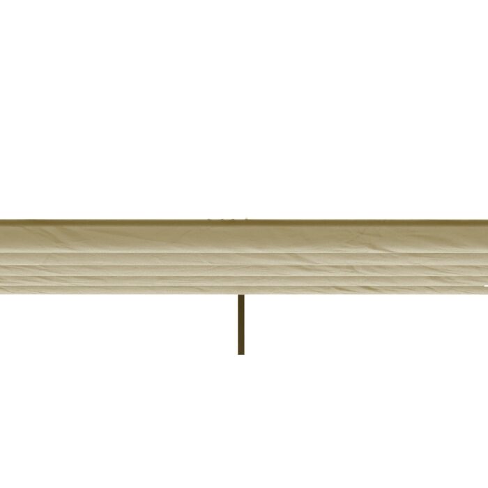 Outsunny Retractable Pergola Shade Cover, Replacement Canopy For 4 X 3 (m) Pergola, Retractable Roof, Beige