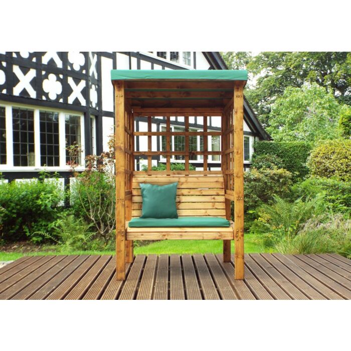 Bramham Two Seat Arbour - Green