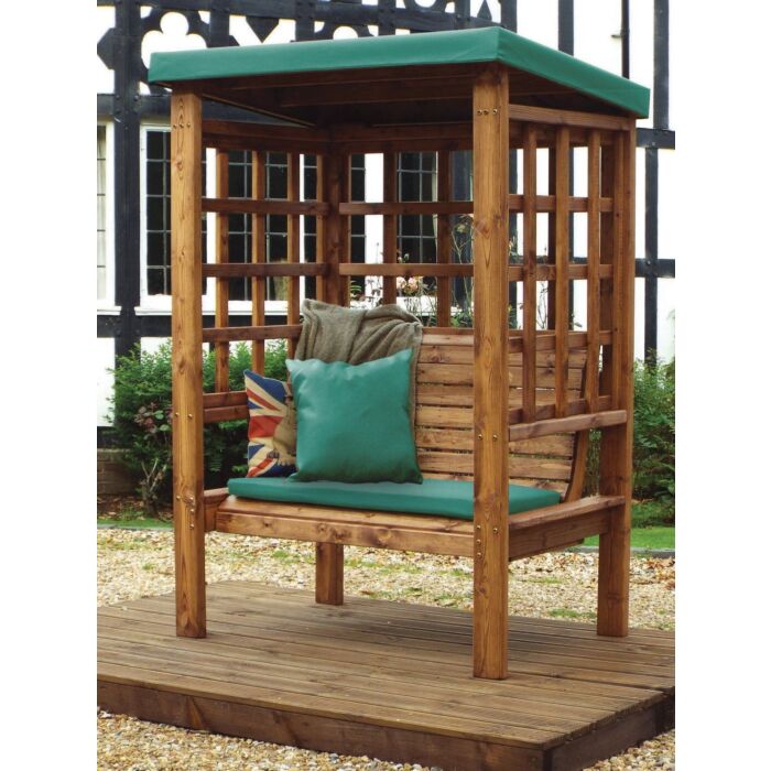 Bramham Two Seat Arbour - Green