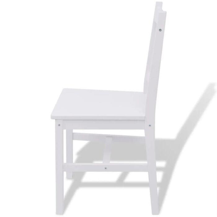 Vidaxl Seven Piece Dining Set Pinewood White