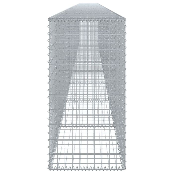 Vidaxl Gabion Basket With Cover 900x50x100 Cm Galvanised Iron