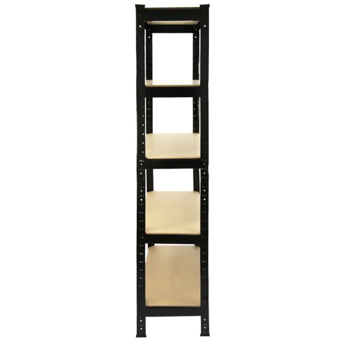 Monster Racking T-rax Heavy Duty Shelving Units, Black, 75cm W, 30cm D, Set Of 4