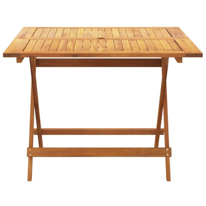 Vidaxl 5 Piece Garden Dining Set Beige Fabric And Solid Wood