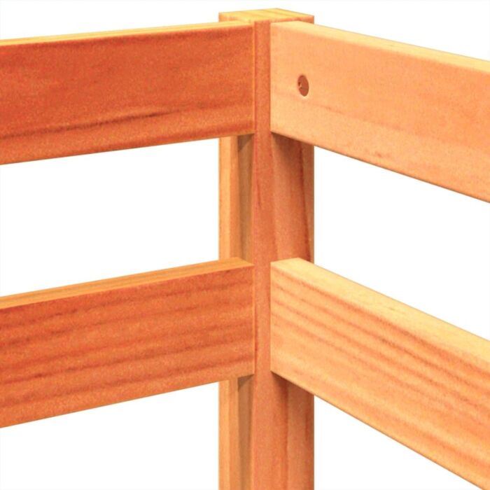 Vidaxl Kids' Loft Bed With Tower Pink 80x200 Cm Solid Wood Pine