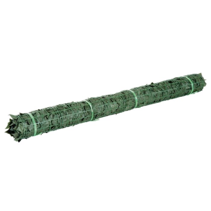 Outsunny Artificial Leaf Screen Panel, 3x1.5 M-dark Green